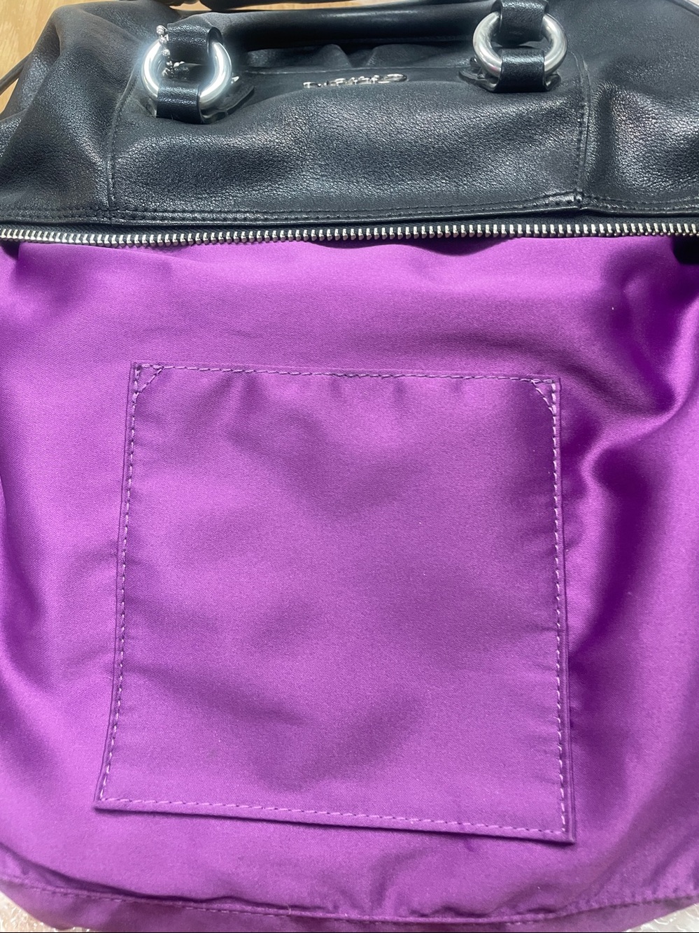 Coach Black Leather Satchel - Picture 9 of 13